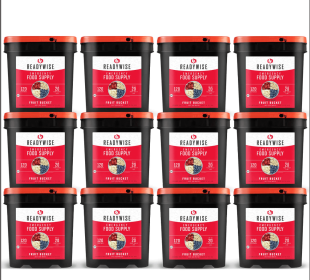 1440 Serving Freeze Dried Fruit Bucket (12, 120 serving buckts)