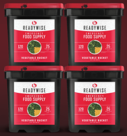 480 Serving Freeze Dried Vegetables (4, 120 serving buckets)