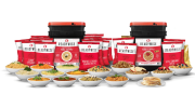 240 Serving Package - 40 lbs - Includes: 1 - 120 Serving Entrée Bucket and 1 - 120 Serving Breakfast Bucket