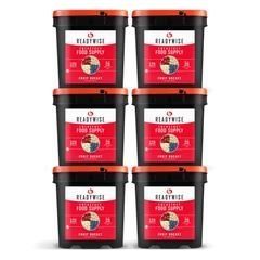 720 Serving Freeze Dried Fruit Bucket (6, 120 serving buckets)