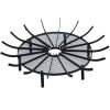 Fire Grate Log Grate Wrought Iron Fire Pit Round Spider Wagon Wheel Carbon frame
