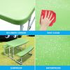 Kids Picnic Table for Outdoor, Plastic Table & Chair Set, Kids Activity Sensory Table, Picnic Table for Piano, Backyard, Garden