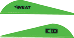 Bohning Heat Vane 2.5" (Options: SOLID NEON GREEN 36PK)