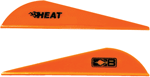 Bohning Heat Vane 2.5" (Options: SOLID NEON ORANGE 36PK)