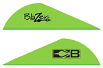 Bohning Blazer Vanes (Options: 2" SOLID NEON GREEN 100PK)