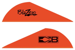 Bohning Blazer Vanes (Options: 2" SOLID NEON RED 100PK)