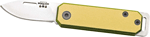 Bear & Son Slip Joint Folder (Options: 1.5" YELLOW/SS ALUMINUM HANDLE)