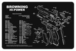 Tekmat Armorers Bench Mat (Options: 11"x17" BROWNING HI-POWER)