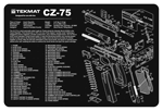 Tekmat Armorers Bench Mat (Options: 11"x17" CZ-75 PISTOL)