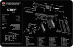 Tekmat Armorers Bench Mat (Options: 11"x17" FOR GLOCK G4 BLACK)