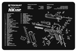 Tekmat Armorers Bench Mat (Options: 11"x17" HECKLER & KOCH USP)