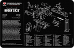 Tekmat Armorers Bench Mat (Options: 11"x17" RUGER SR-22 PISTOL)