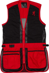 Browning Mesh Shooting Vest (Options: R-HAND YOUTH'S SM BLACK/RED)