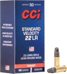 Cci Standard 22Lr 40Gr Lead-Rn (Options: 1070FPS 50RD 100BX/CS)