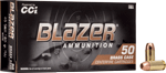 Cci Blazer Brass 40 Sw (Options: 180GR FMJ 50RD 20BX/CS)