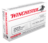 Winchester Usa 223 Rem (Options: 62GR FMJ 20RD 50BX/CS)
