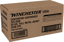 Winchester Usa 223 Rem 55Gr (Options: FMJ 1000RD CASE LOT)