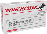 Winchester Usa 5.56X45 55Gr (Options: FMJ 20RD 50BX/CS)