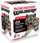 Winchester Wildcat 22Lr 40Gr (Options: LEAD-RN 1255FPS 500RD 10BX/CS)