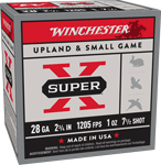 Winchester Super-X 28Ga 2.75" (Options: 1OZ #7.5 1205FPS 25RD 10BX/CS)