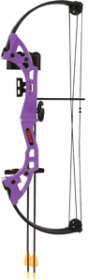 Bear Archery Youth Compound (Options: BOW BRAVE RH PURPLE AGE 8+)