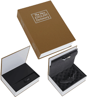 Bulldog Diversion Book Safe (Options: BROWN 3 WHEEL COMBINATION LOCK)