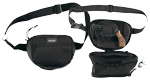 Bulldog Fanny Pack Holster For (Options: MED GUN BLK 10" W/ UNIV HOLSTR)