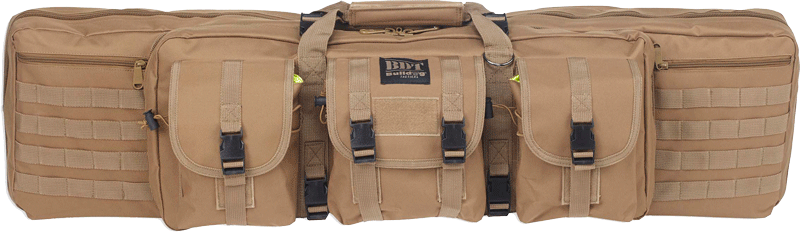 Bulldog 43" Single Tactical Cs (Options: 3 LARGE ACCESSORY POCKETS TAN)