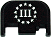 Cruxord Back Plate 3% Flag (Options: FITS MOST GLOCKS GEN 1-4!)