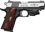 Browning 1911-380 Black Label (Options: MEDALLION W/ LASER 4.25" WOOD*)