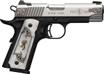Bg 1911-380 Med. S/S Engraved (Options: 380ACP FS 3.58" WHITE PEARL*)
