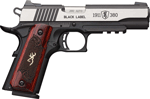 Browning 1911-380 Black Label (Options: MEDALLION PRO 4.25"FS W/ RAIL)