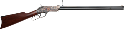 Cimarron 1860 Henry 45Lc (Options: 24" STEEL FRAME BLUED WALNUT)