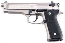 Beretta 92Fs 9Mm 4.9" Fs 3-Dot (Options: 15-SHOT INOX BLACK RUBBER USA)
