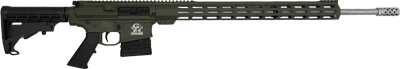 Glfa Ar10 Rifle 243 Win (Options: 24" S/S BBL 5-SHOT OD GREEN)