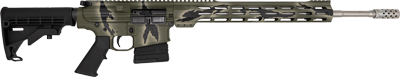 Glfa Ar10 Rifle 6.5Cm 20" S/S (Options: BBL 10-SHOT PURSUIT GREEN CAMO)