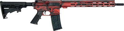 Glfa Ar15 Battleworn 223 Wylde (Options: 16" NIT BBL LIPSTICK RED)