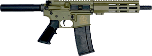 Glfa Ar15 Pistol 223 Wylde (Options: 7.5" NITRIDE BARREL OD GREEN)