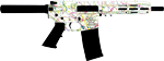 Glfa Ar15 Pistol 223 Wylde (Options: 7.5" NITRIDE SPLATTER WHITE)