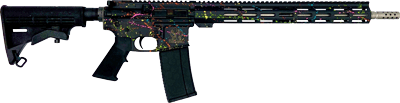 Glfa Ar15 Splatter 223 Wylde (Options: 16" S/S BBL BLACK SPLATTER)
