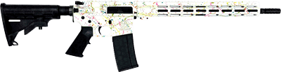 Glfa Ar15 Splatter 223 Wylde (Options: 16" NIT BBL WHITE)