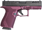 Glfa 19 Striker 9Mm 4" 15 Shot (Options: BLACK SLIDE BLACK CHERRY FRAME)