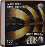 Fed Primers- Large Rifle (Options: GOLD MEDAL MATCH 5000PK)