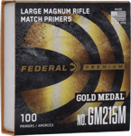 Fed Primers- Large Mag. Rifle (Options: GOLD MEDAL MATCH 5000PK)