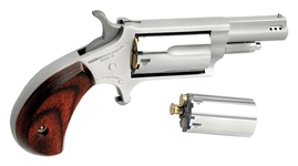 Naa Mini-Revolver Combo 1-5/8" (Options: 22LR/22WMR S/S PORTED WOOD)
