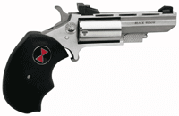 Naa "Black Widow" Mini-Revolvr (Options: 22WMR 2" AS S/S BLACK RUBBER)