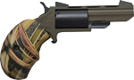 Naa Huntsman Mini-Revolvr (Options: 22WMR 2" FIXED OD GRN WOOD)