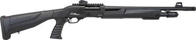 Iver Johnson Pump 12Ga. 3" (Options: 18"CYL BLUED QD 2PC. PG STOCK)
