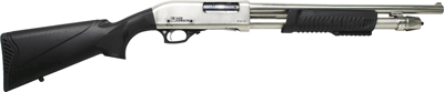 Iver Johnson Pump 12Ga. 3" (Options: 18" CYLINDER SATIN NICKEL SYN)