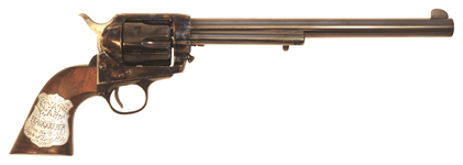 Cimarron Wyatt Earp 45Lc Om (Options: FS 10" CC/BL WALNUT W/SHIELD)